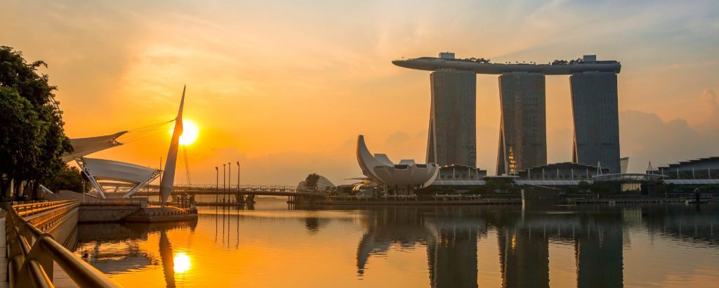 View from Marina Bay Sands SkyPark