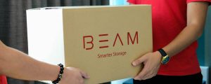 BEAM box being handed over