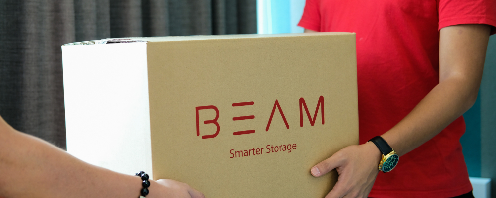 BEAM Space storage box pick up